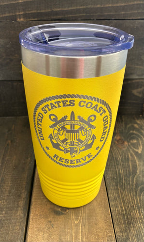 United States Coast Guard Reserve 20 oz Laser-Engraved Tumbler - Willowisp Apothecary 