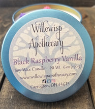 Load image into Gallery viewer, Black Raspberry Vanilla Soy Wax Candle - Willowisp Apothecary 