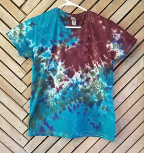 Tie Dye T-Shirt- Adult XL Fitted Tee - Willowisp Apothecary 