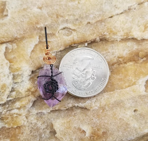 Amethyst Point Pendant - Willowisp Apothecary 