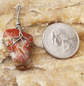 Red Agate Pendant - Willowisp Apothecary 