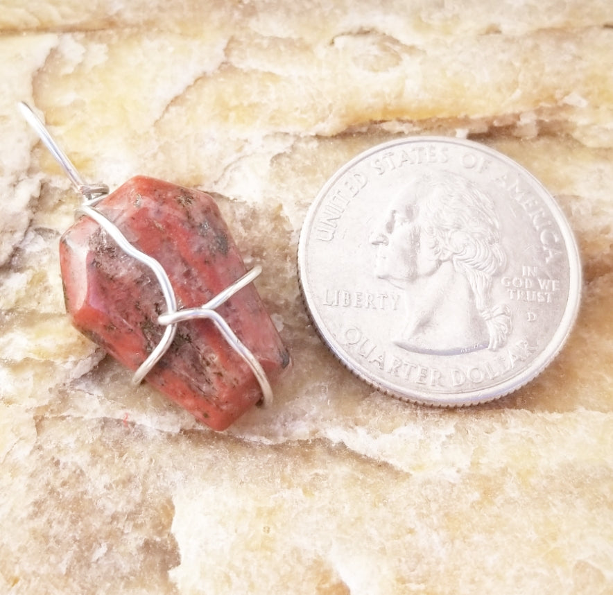 Red Jasper Pendant - Willowisp Apothecary 