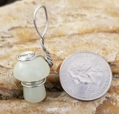 Quartz Mushroom Pendant - Willowisp Apothecary 