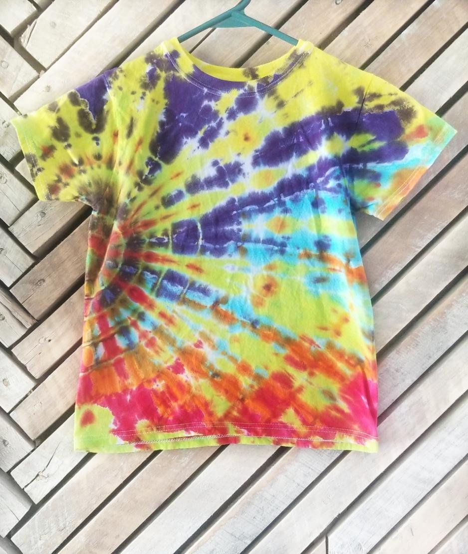 Tie Dye T-Shirt-Child MEDIUM (10-12) - Willowisp Apothecary 